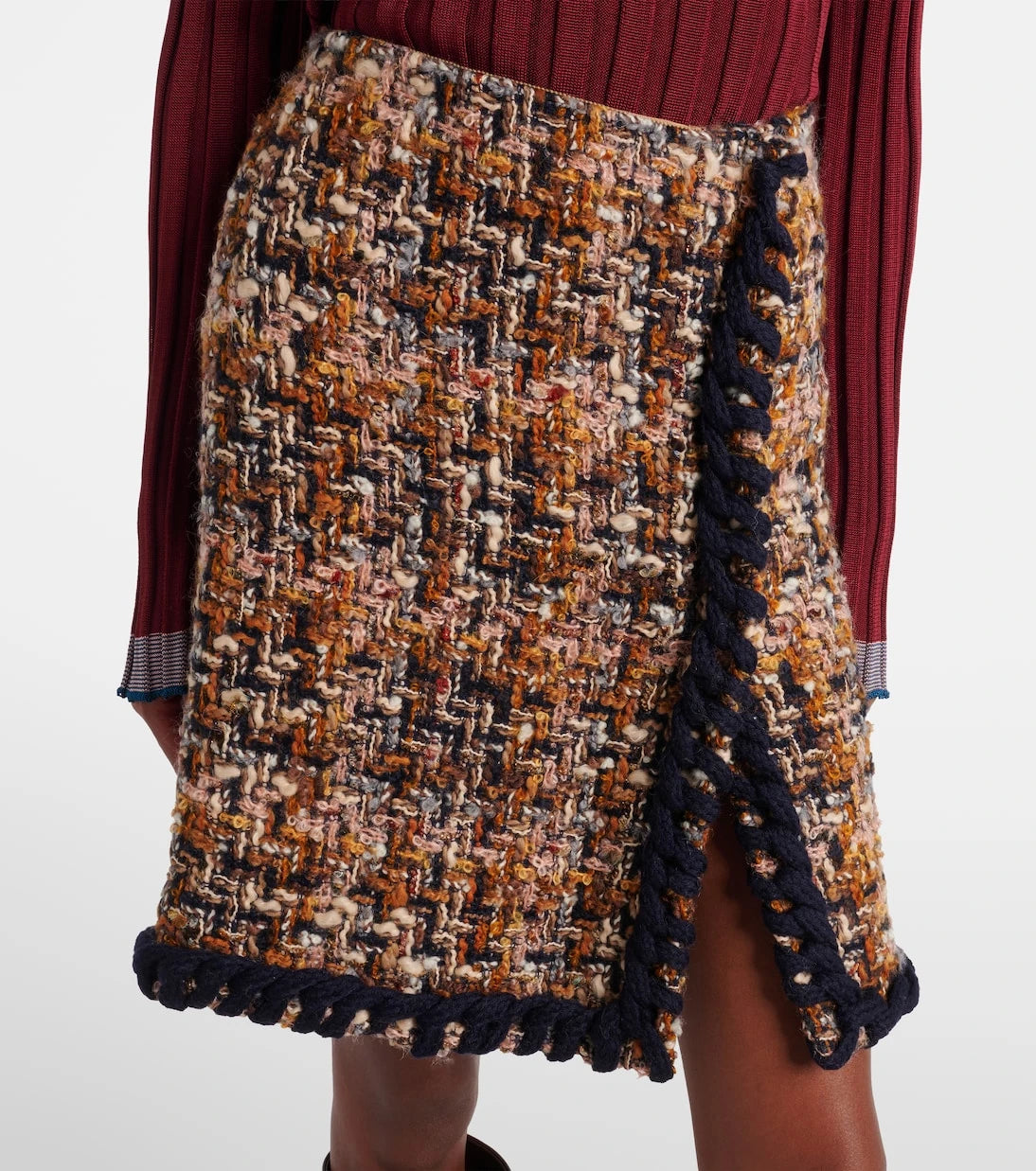 Etro - Wool-blend tweed miniskirt