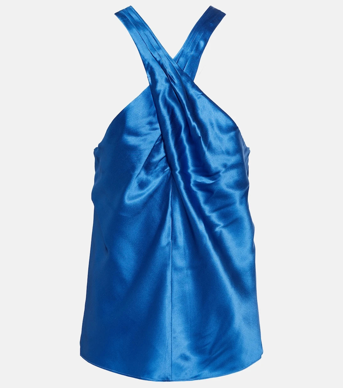 Veronica Beard - Stewart satin halter-neck top