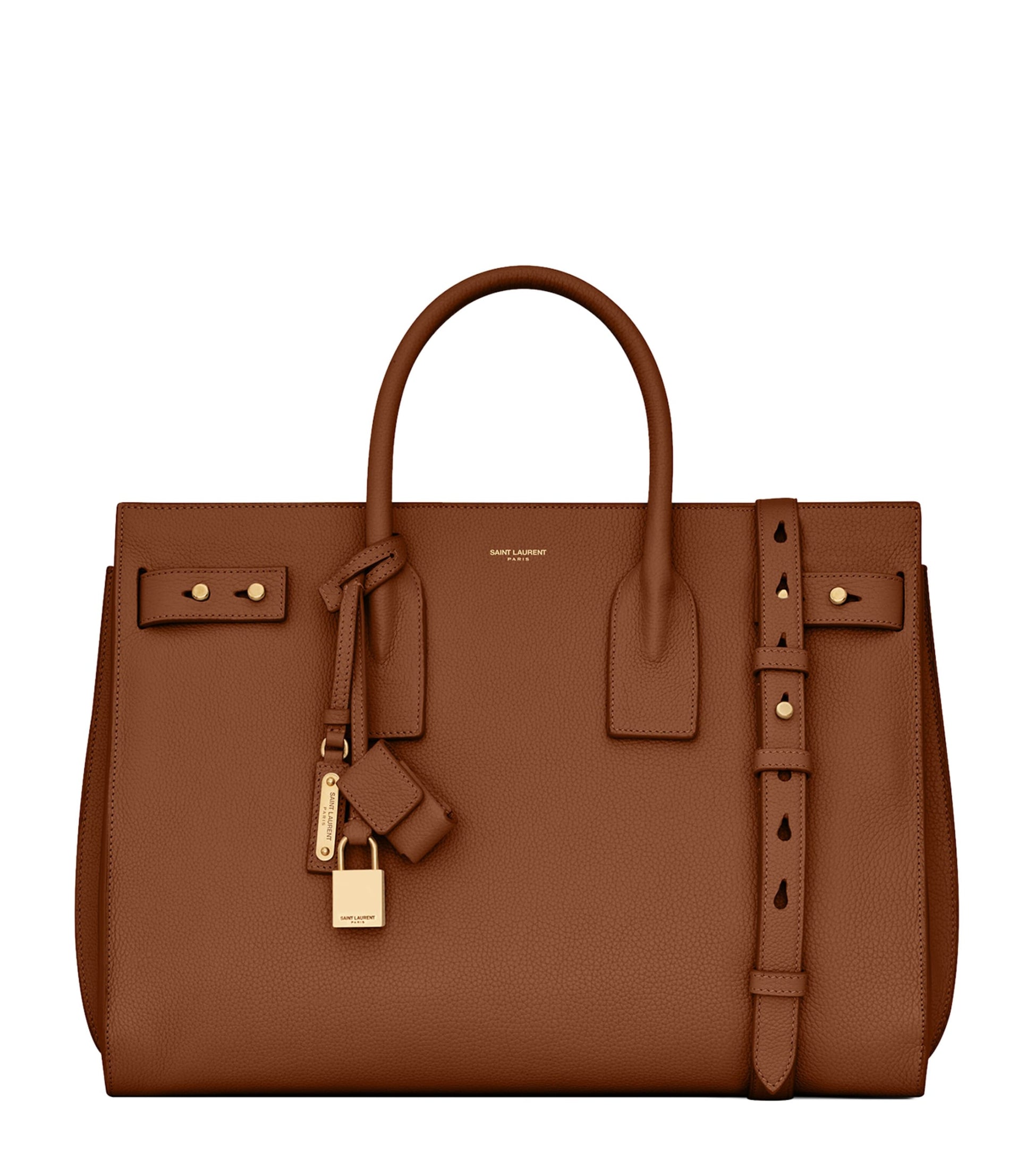 Saint Laurent Beige Large Sac de Jour Tote Bag