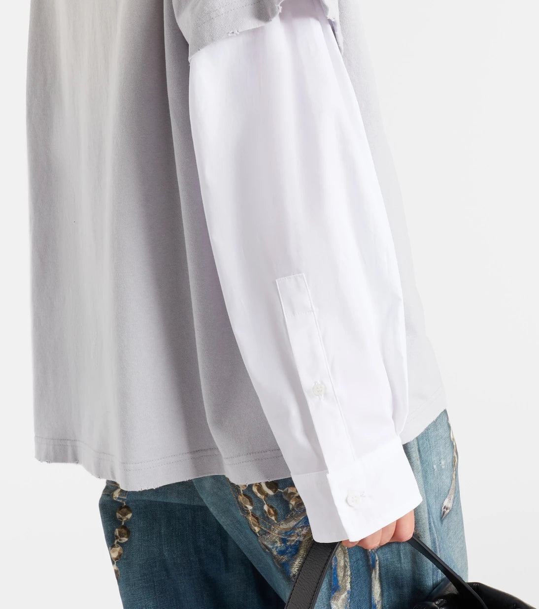 Acne Studios - Edra layered cotton t-shirt