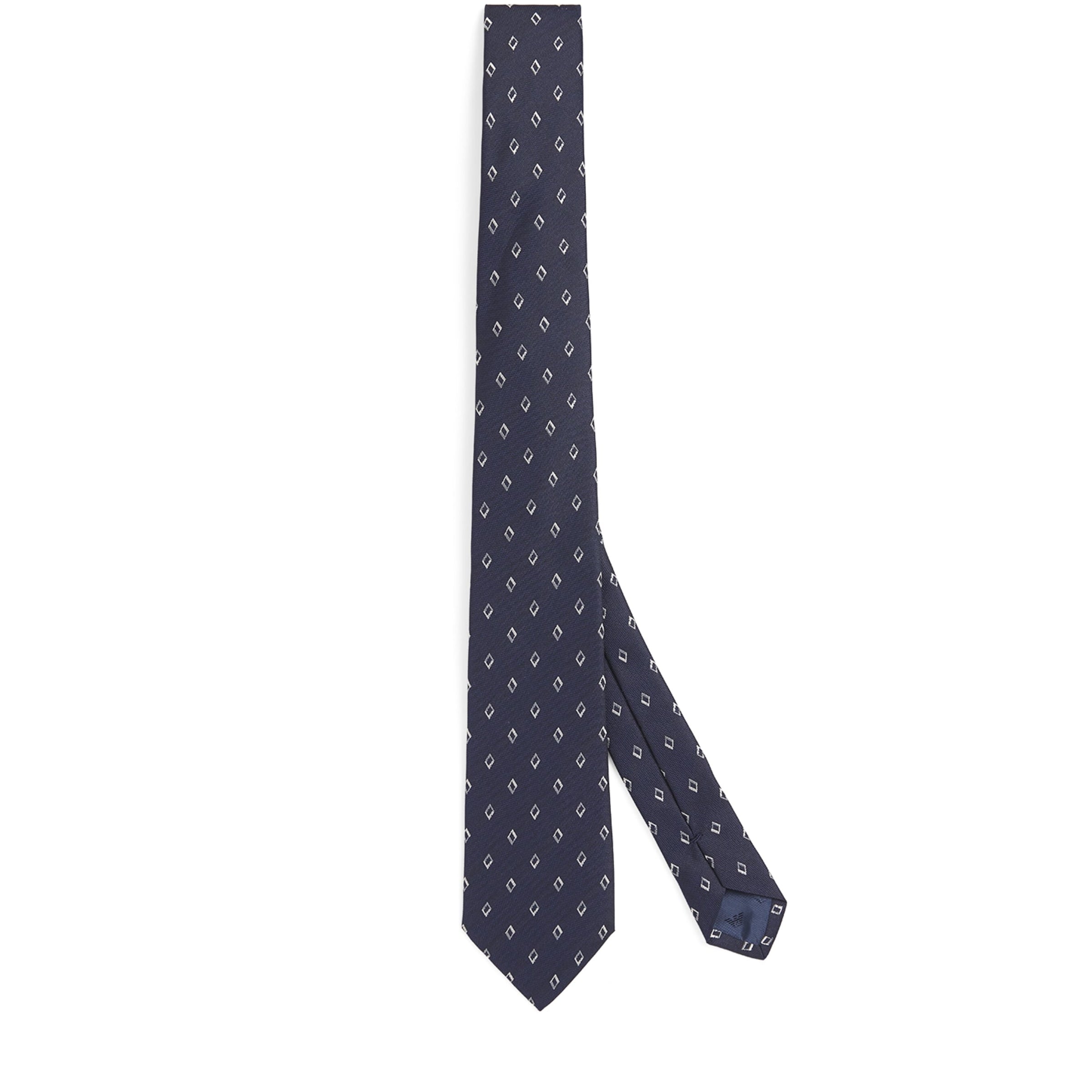 Emporio Armani Silk Jacquard Diamond Tie