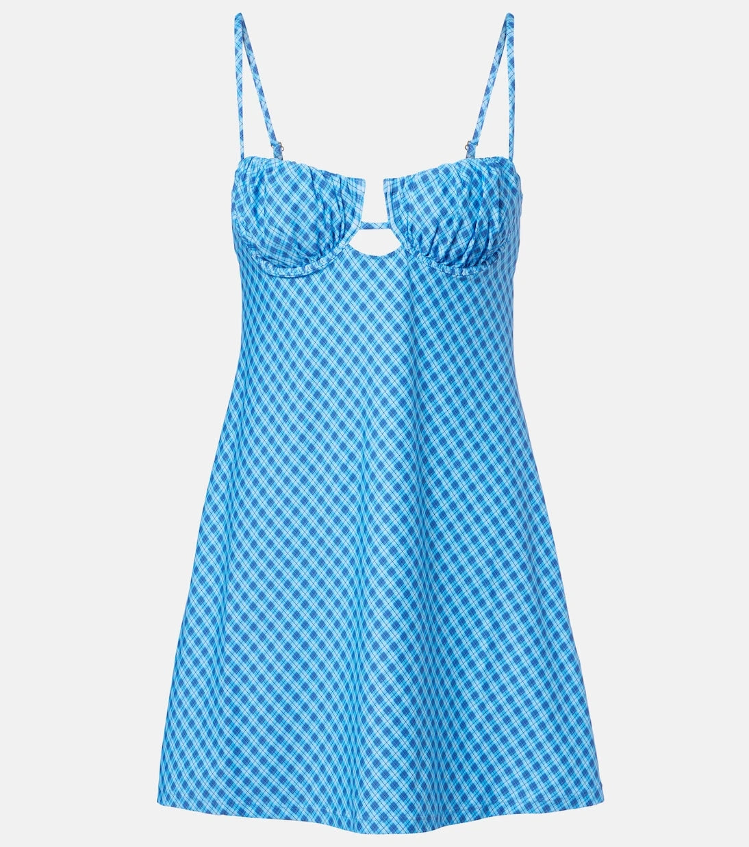 Montce - Petal plaid minidress