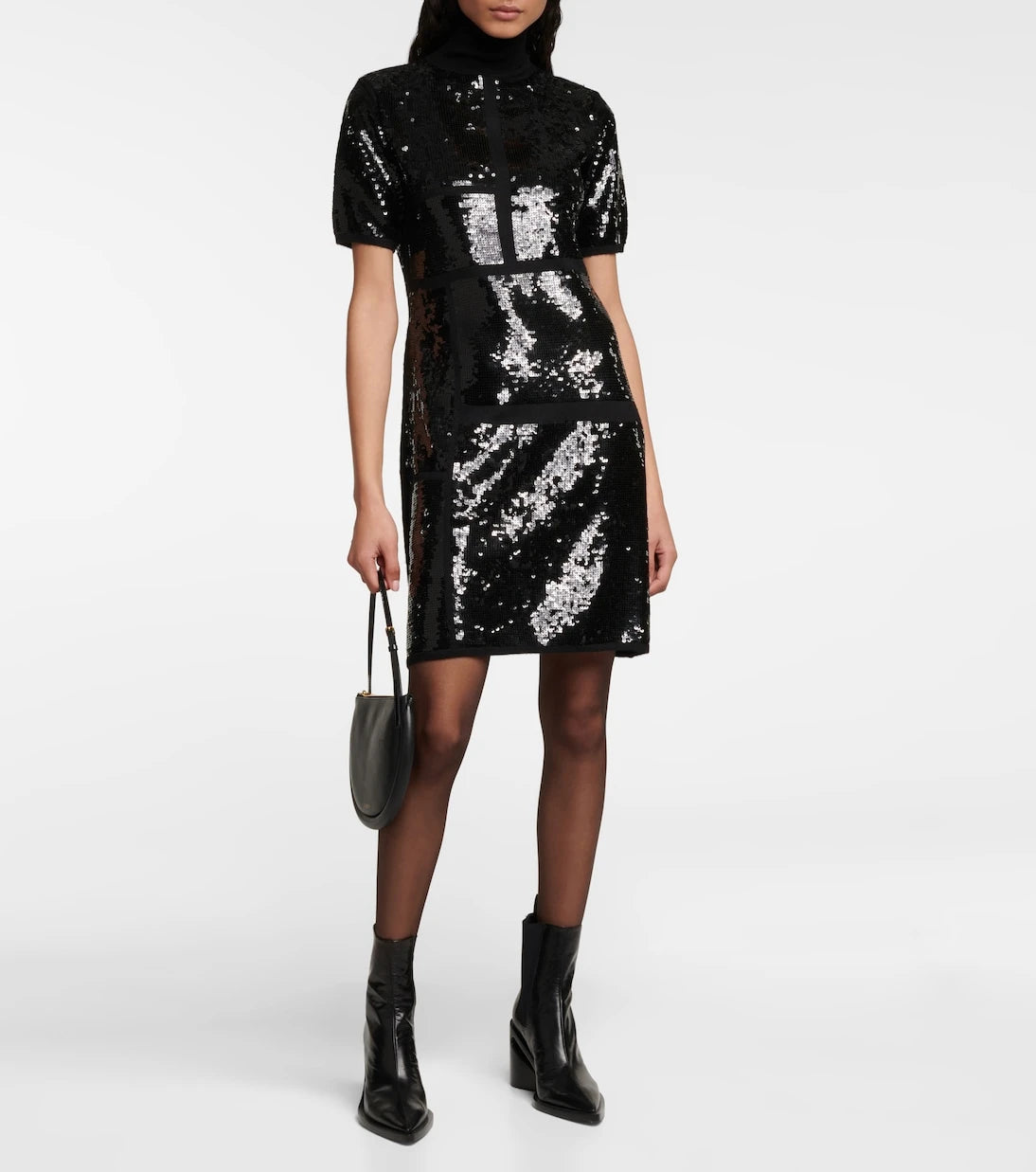 Joseph - Sequined wool-blend minidress