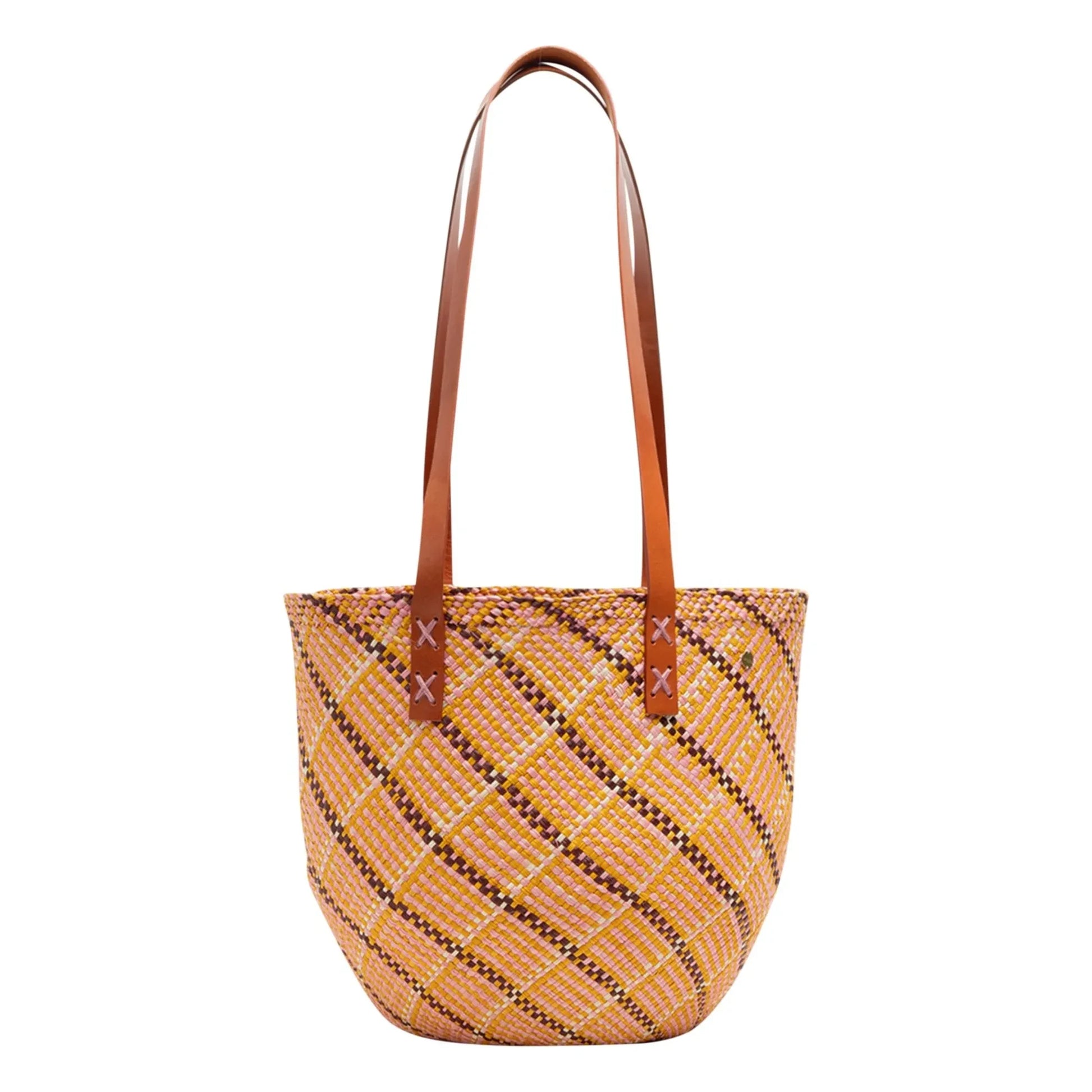 Guanabana - Cabas Canasto Leather handle | Apricot