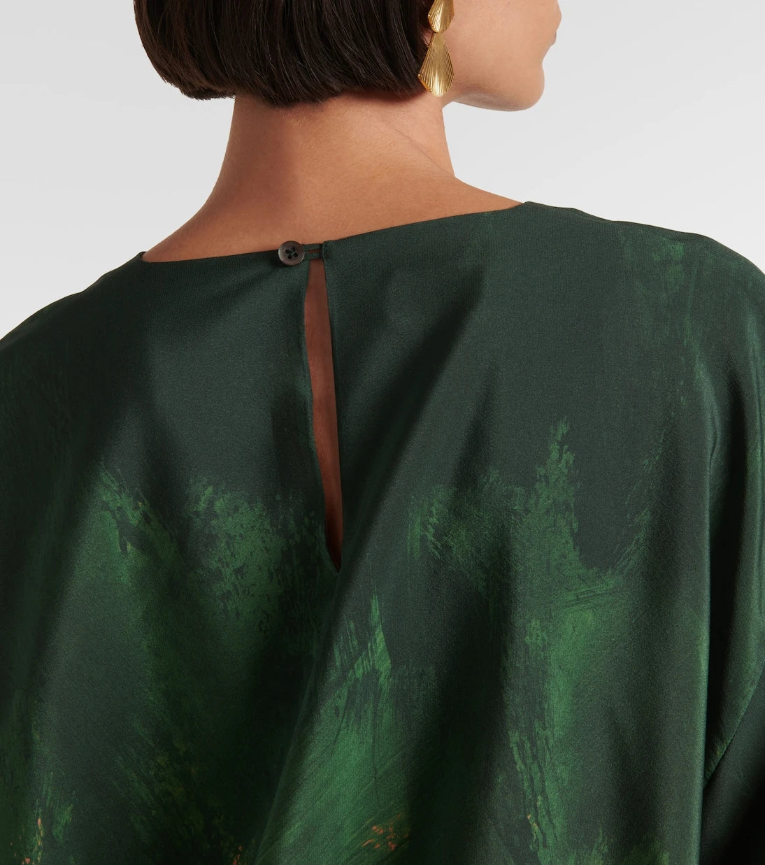 Dries Van Noten - Ombre ipek karışımlı bluz