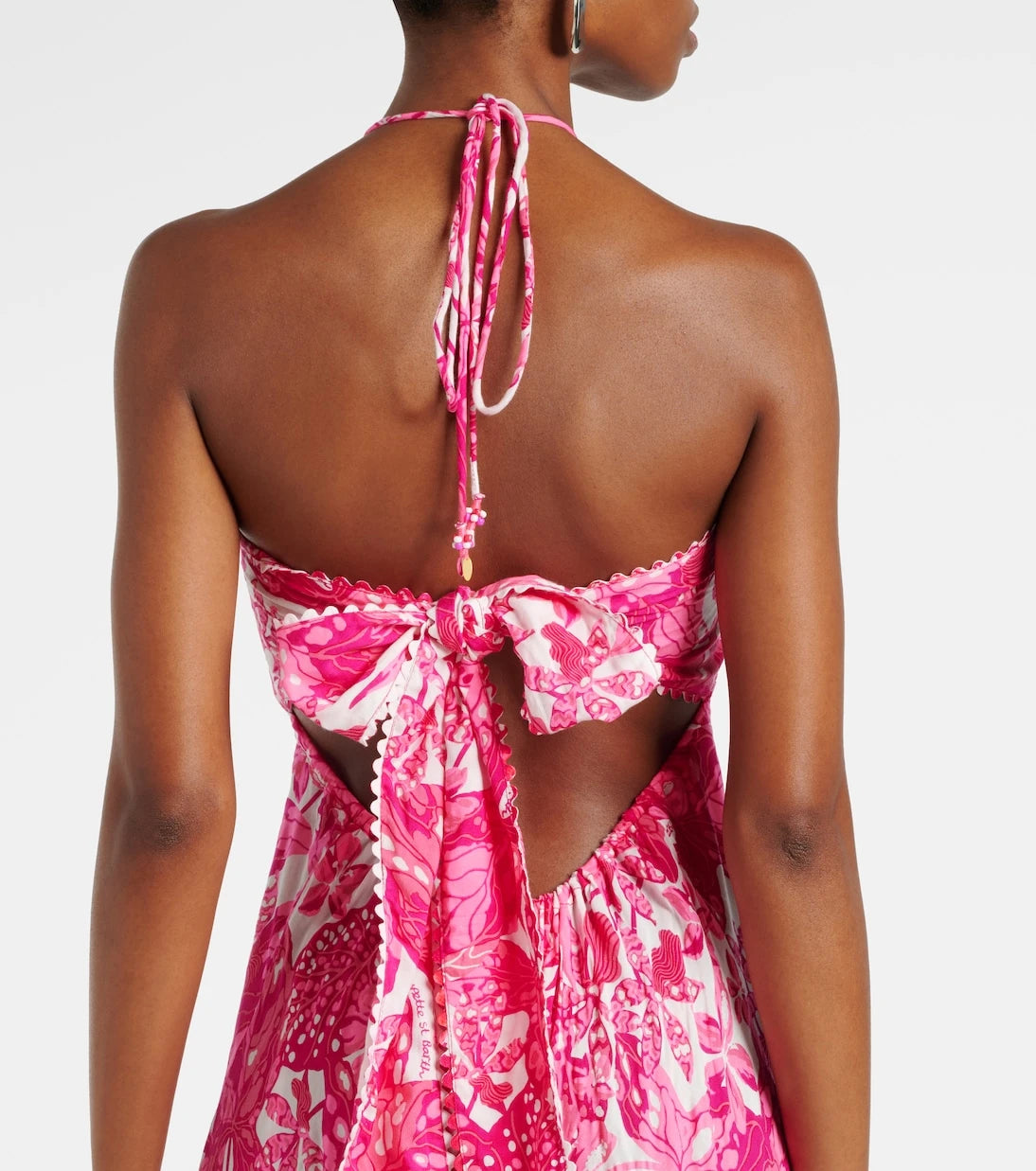Poupette St Barth - Carla printed halterneck maxi dress
