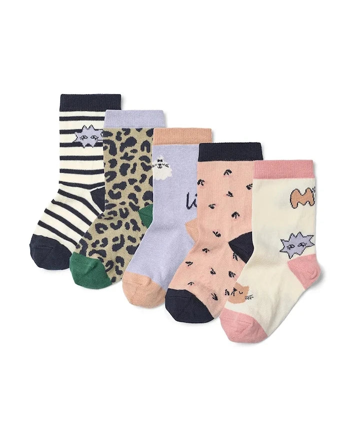 Liewood Çocuk Çorapları Silas Socks 5-Pack 5'li