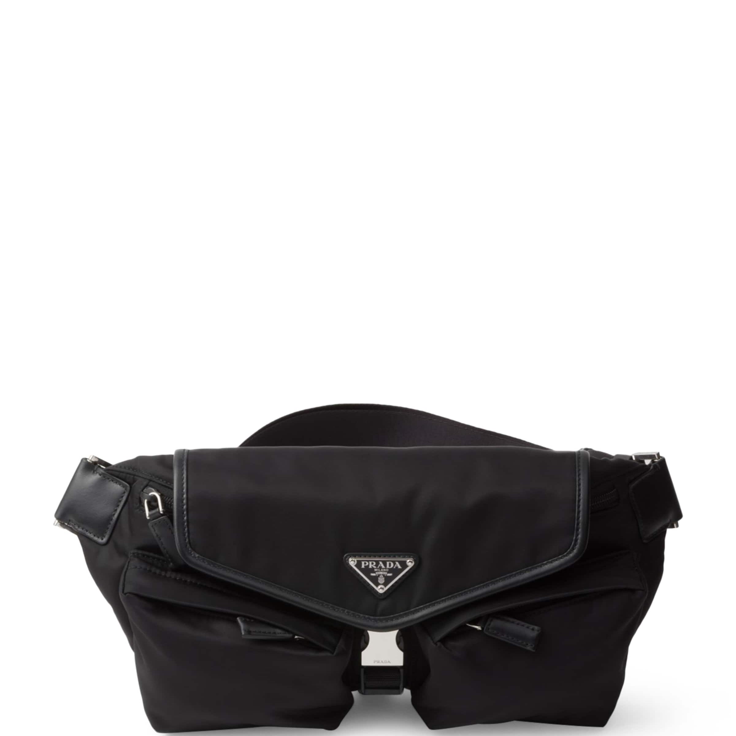 Prada Small Re-Nylon and Calf Leather Belt Bag