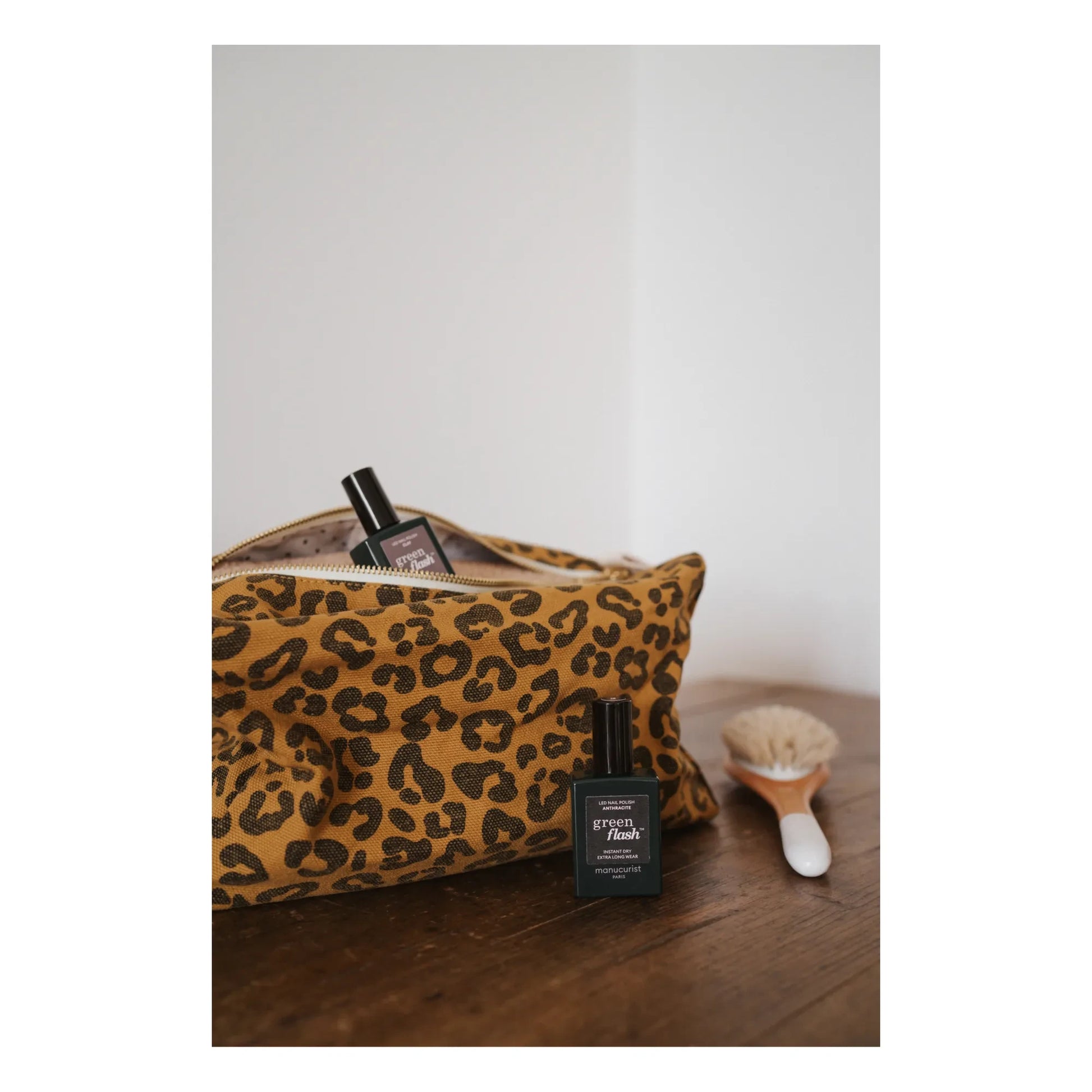 Rose in April - Vic Graou Toiletry Bag | Caramel