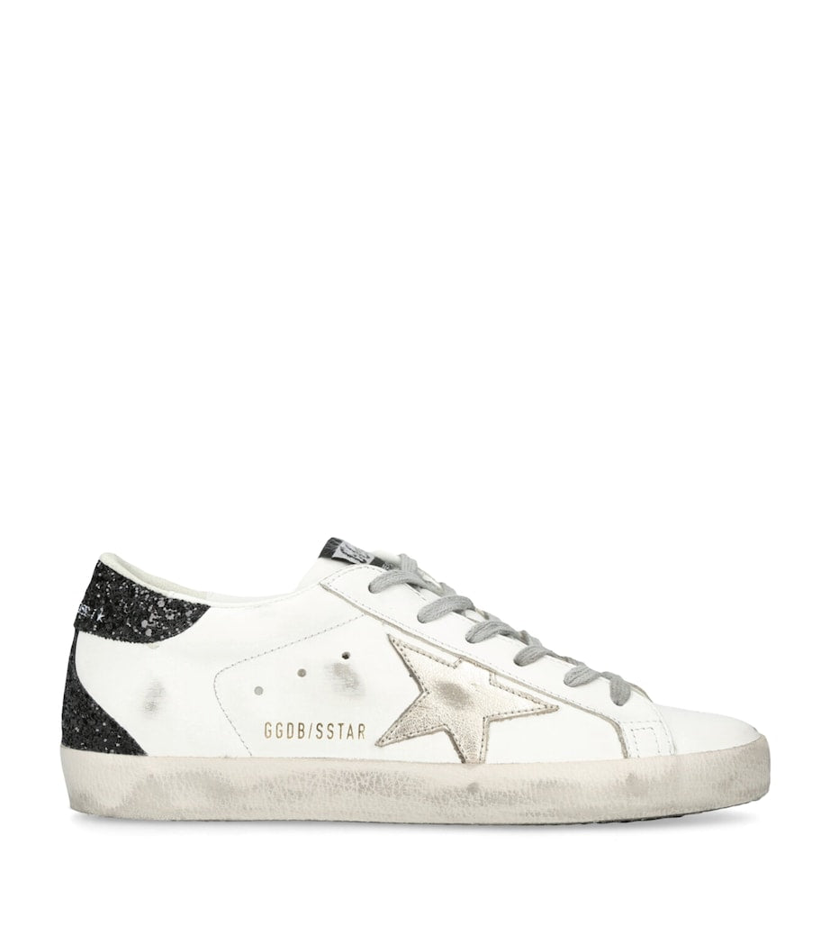 Golden Goose White Leather Super-Star Sneakers