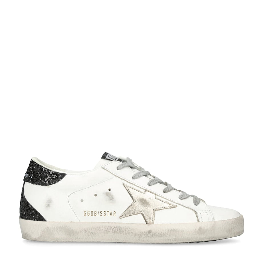 Golden Goose White Leather Super-Star Sneakers