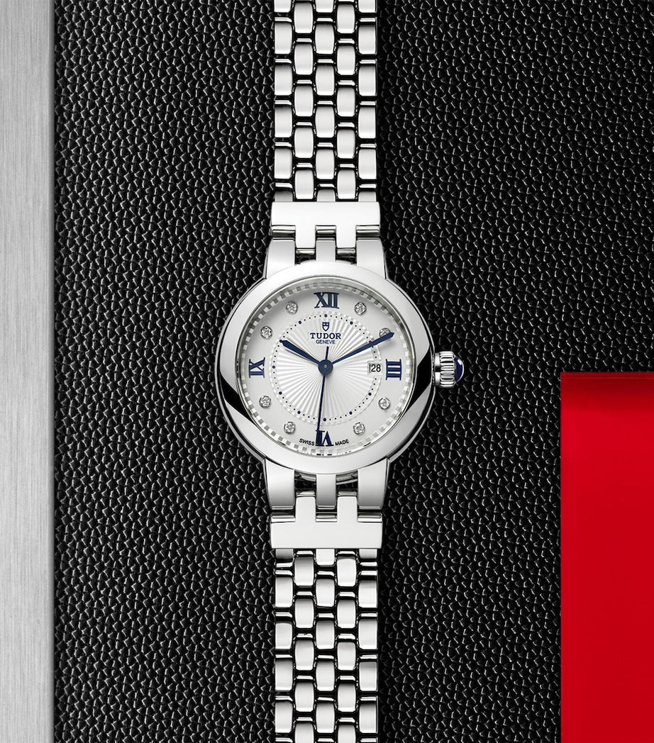 Clair de Rose Stainless Steel and Diamond Watch 30mm