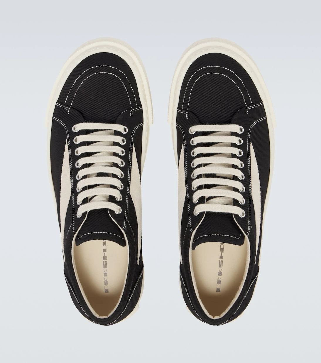 Rick Owens - Vintage suede-trimmed canvas sneakers