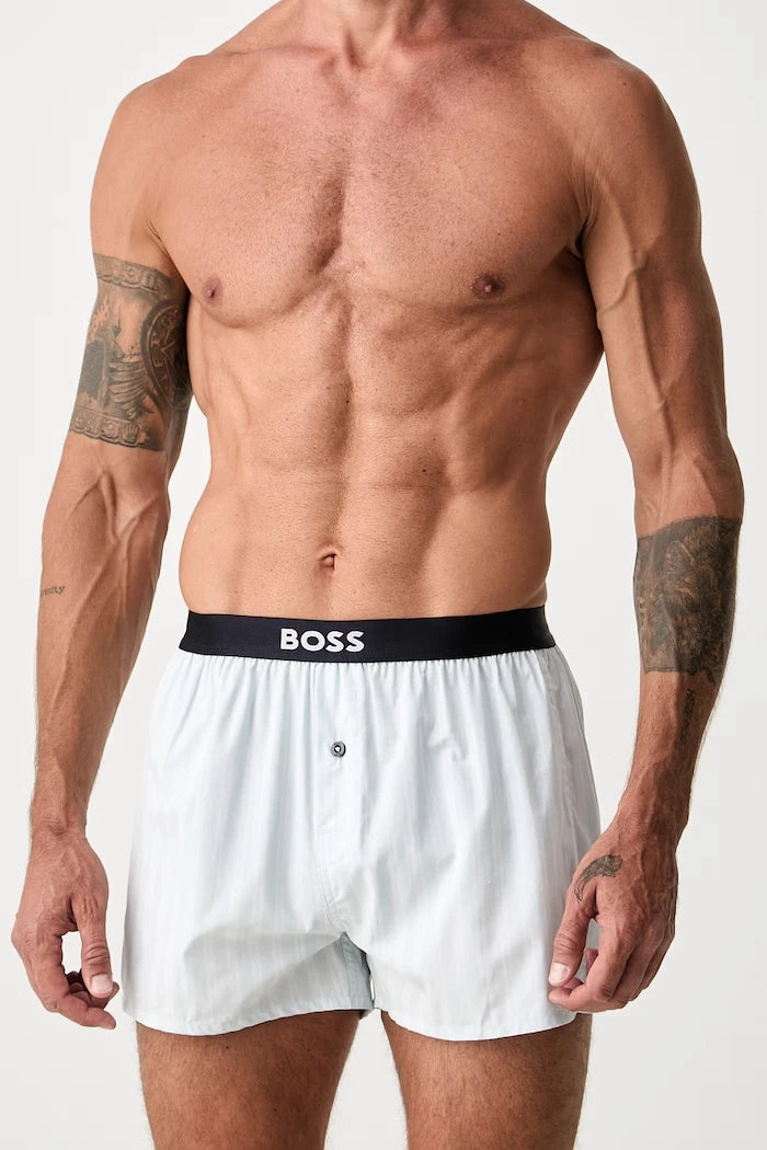 BOSS боксерки мъжки от памук 2P Boxer Shorts EW 2 броя