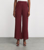 Oséree Burgundy Metallic Lumiere Trousers