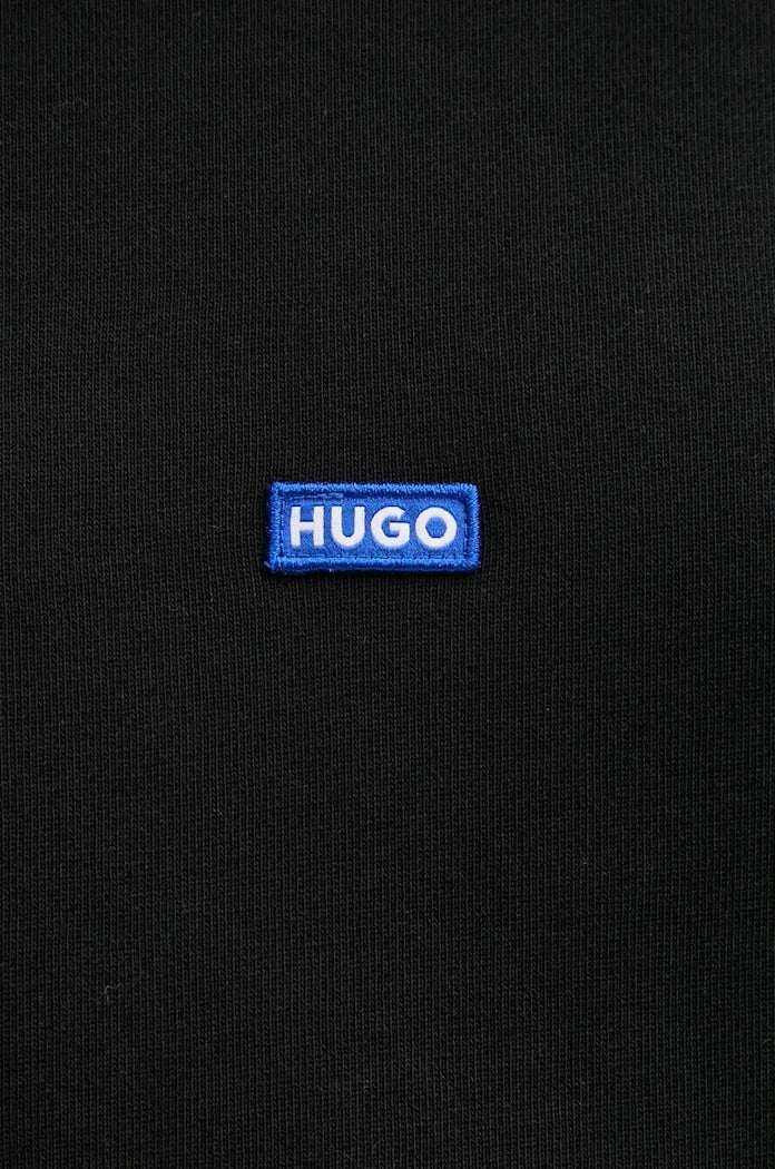 HUGO Blue kapüşonlu erkek pamuklu sweatshirt Nalonso