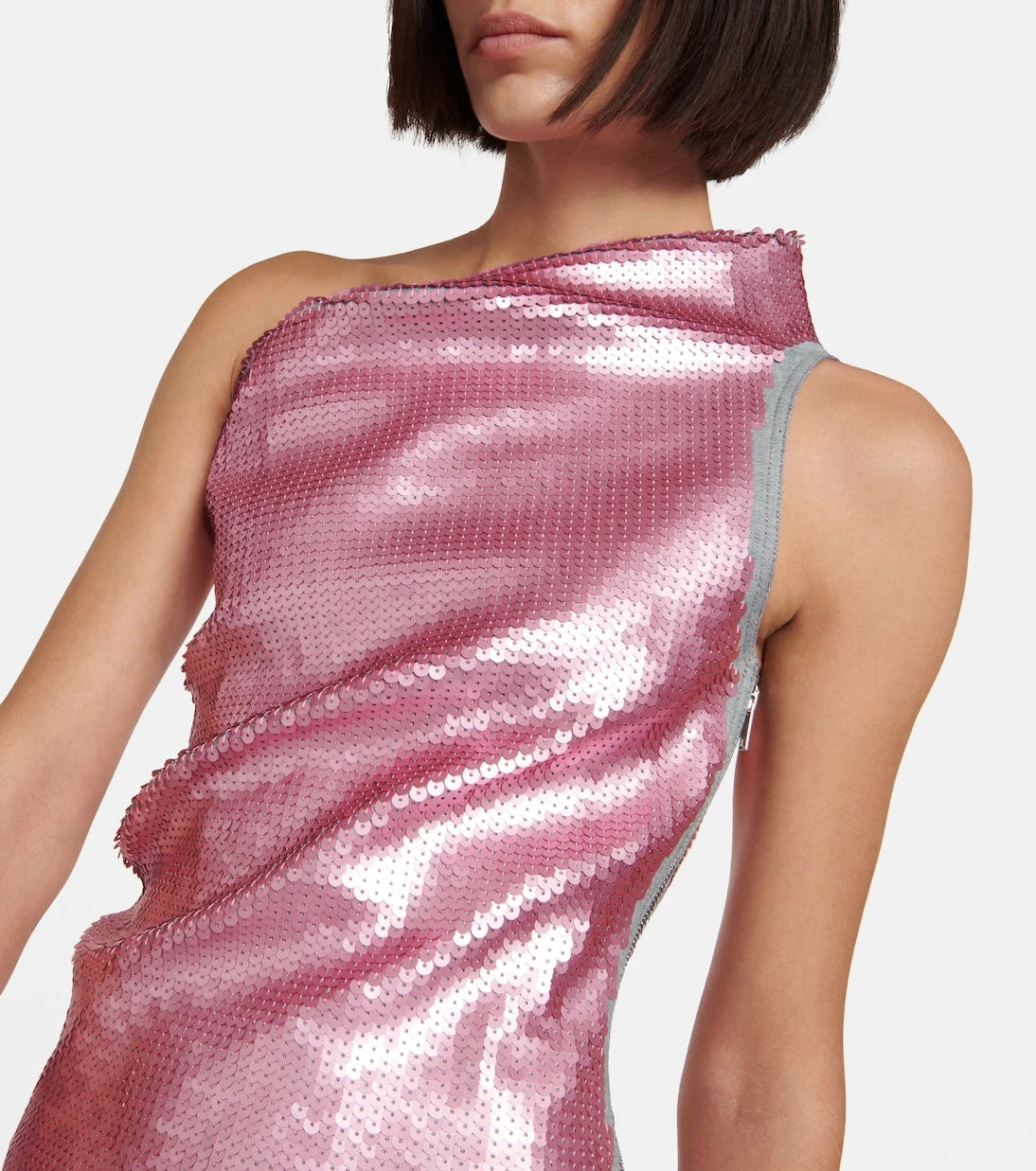 Rick Owens - One-shoulder sequined gown