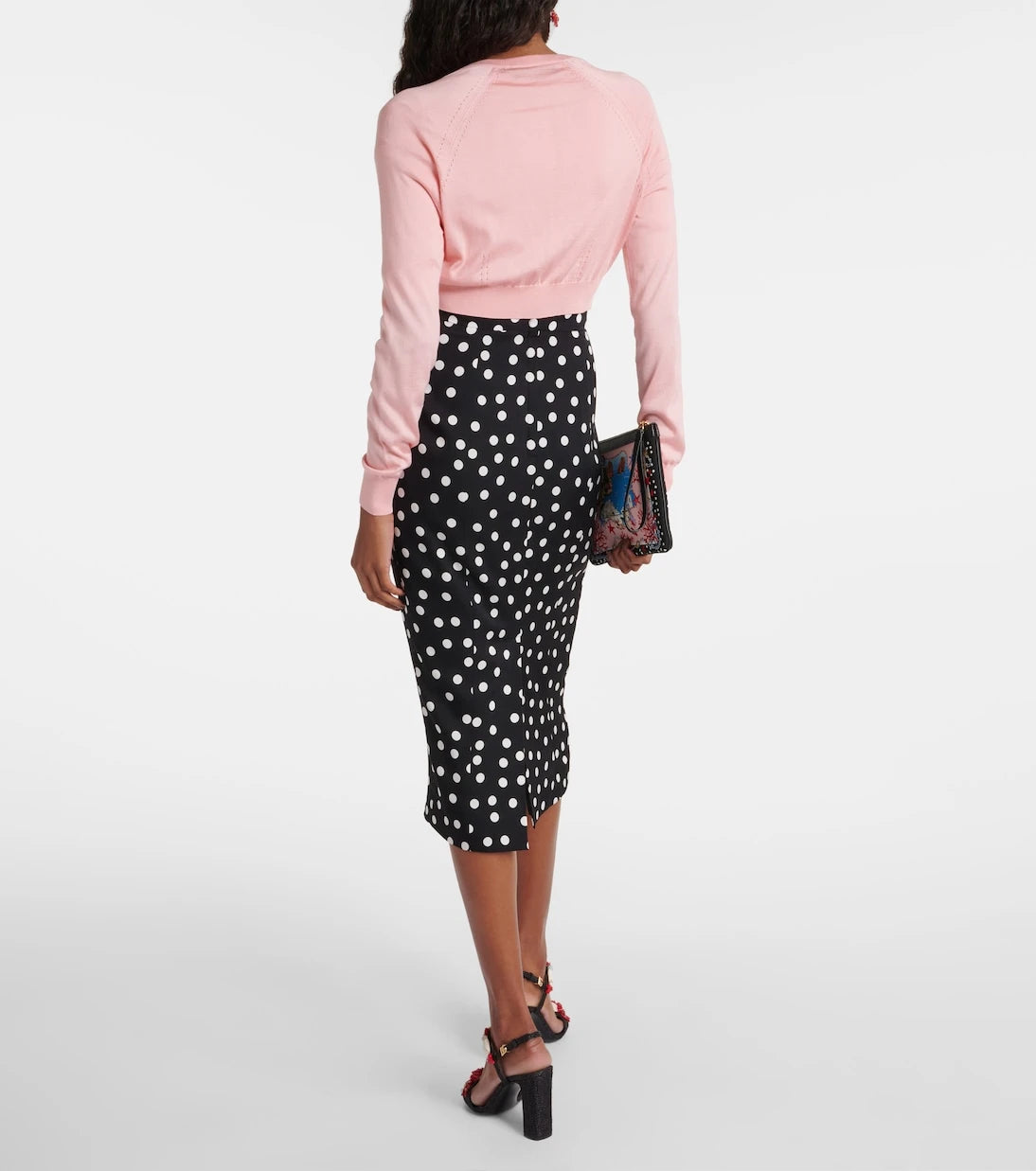 Dolce&Gabbana - Capri cropped silk cardigan