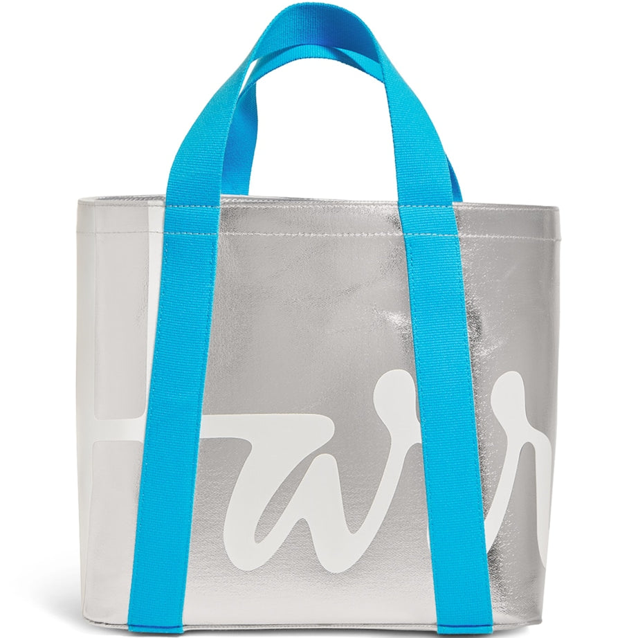 Mini Cotton Logo Tote Bag SILVER