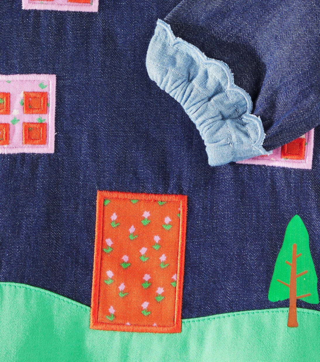 Stella McCartney Kids - Patch-appliqué denim dress
