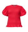 Smocked Dael Top CRIMSON RED