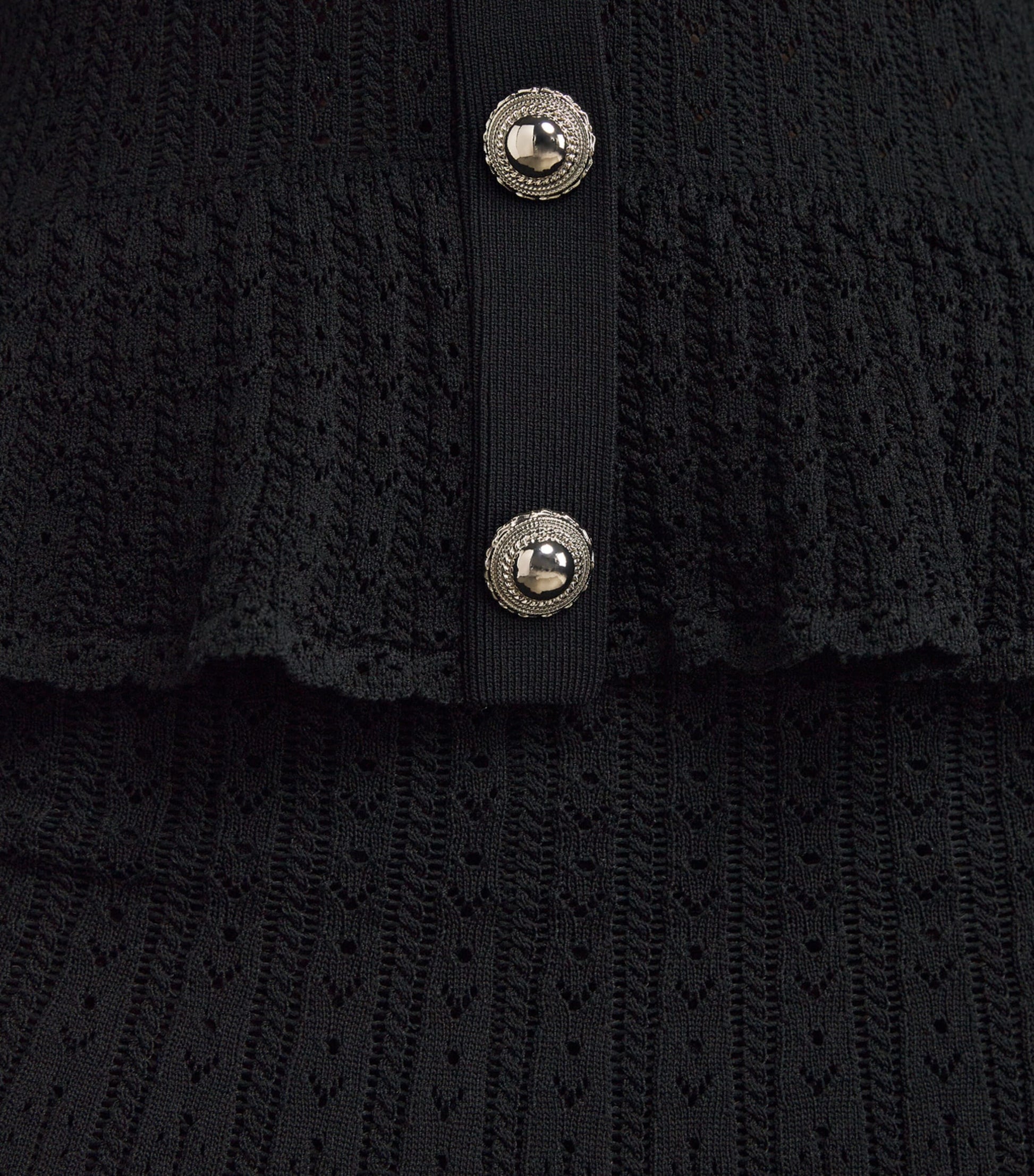 Self-Portrait Pointelle Halterneck Mini Dress