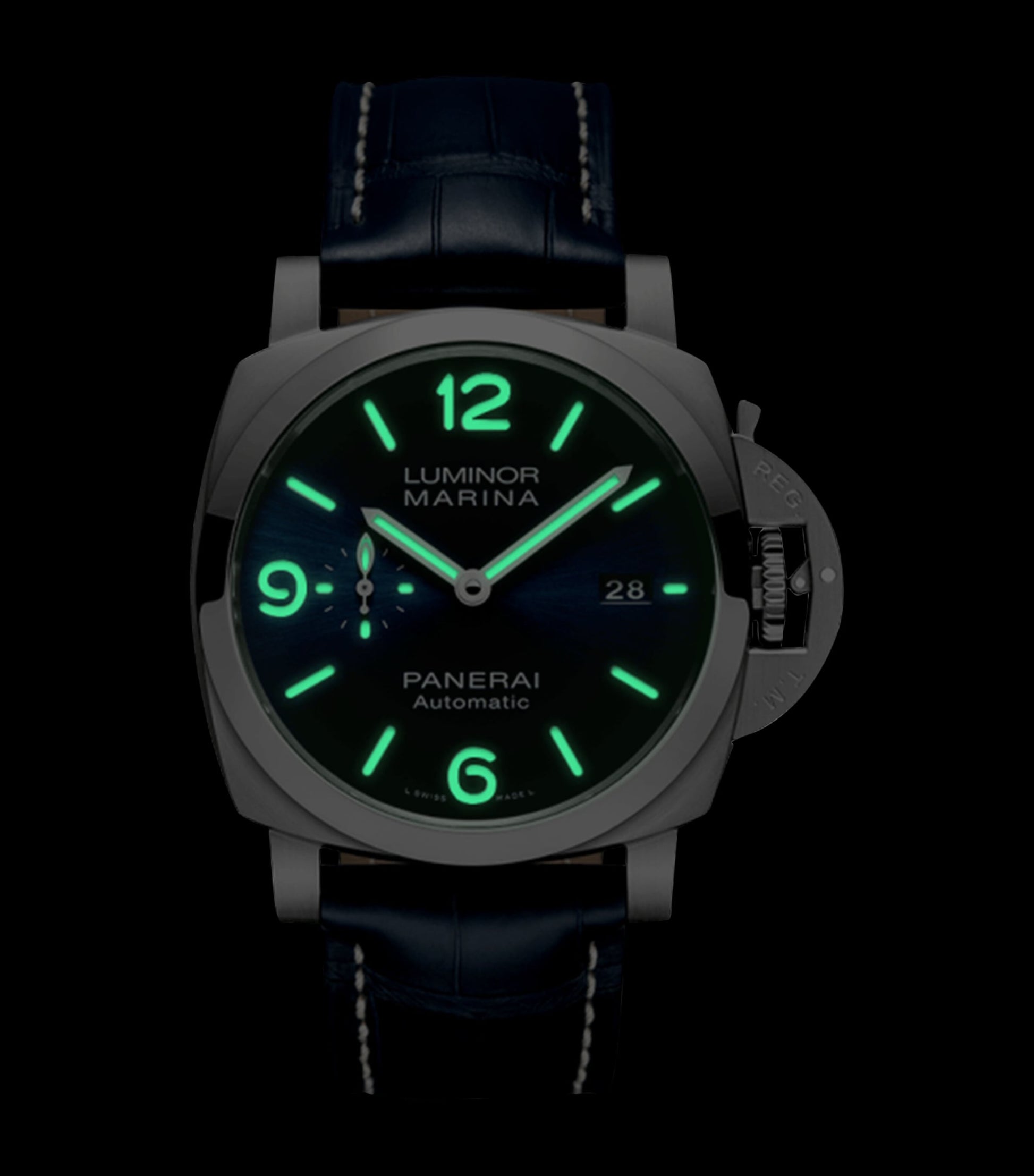 Panerai Stainless Steel Luminor Marina Watch 44mm