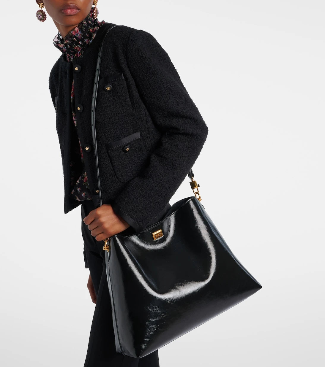 Dolce&Gabbana - Vittoria Large leather tote bag
