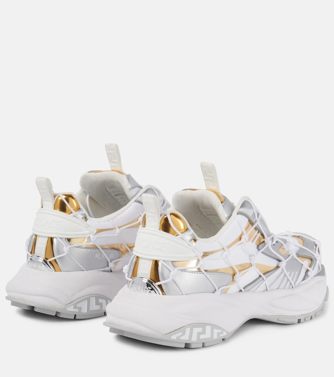 Versace - Mercury leather-trimmed sneakers