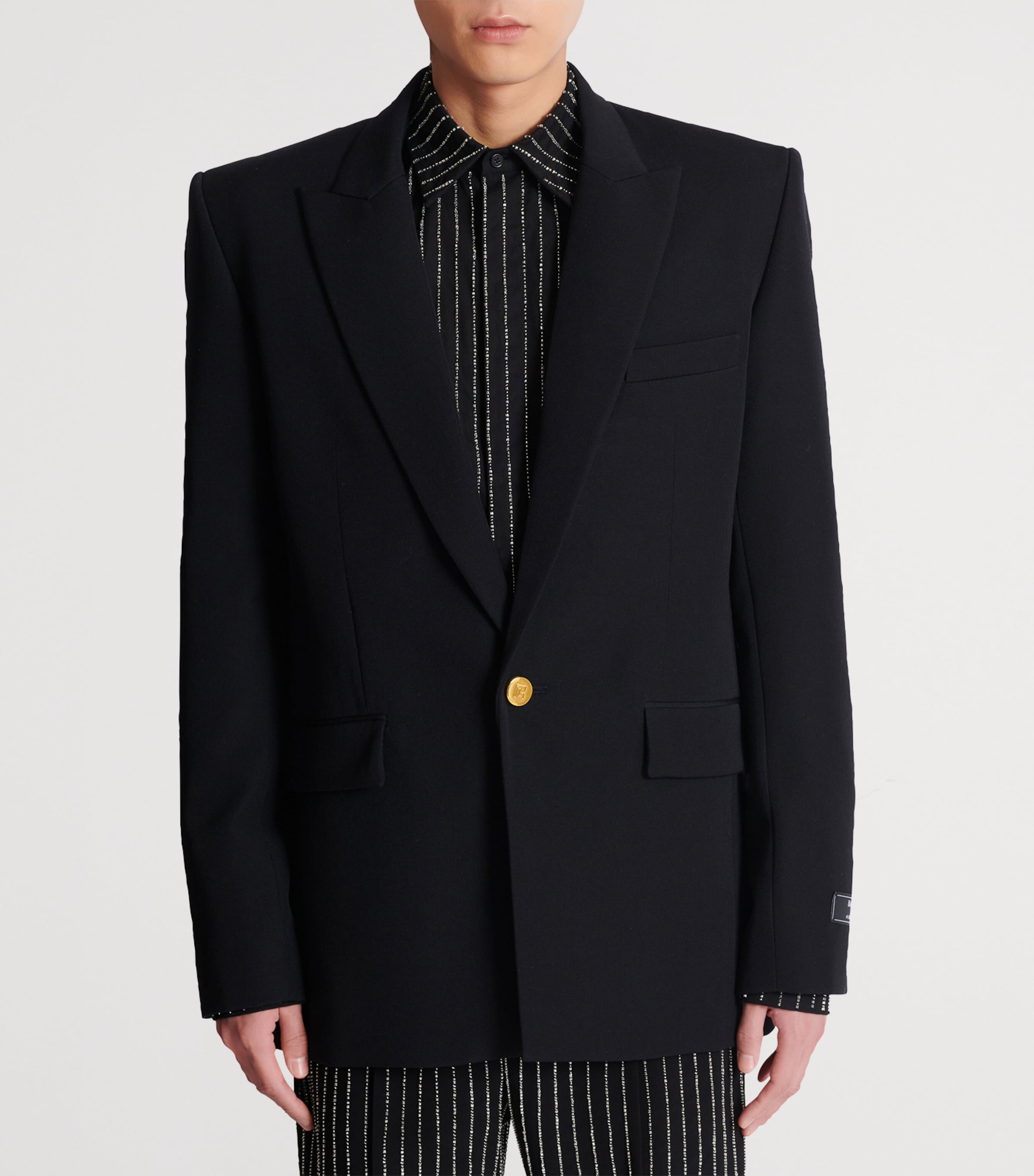 Balmain Black Wool Blazer