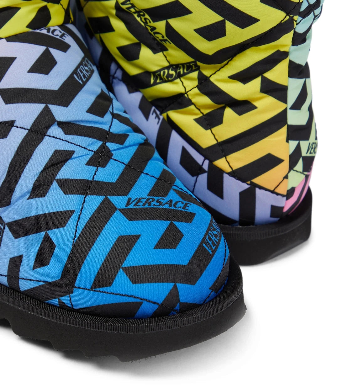 Versace Kids - La Greca quilted boots