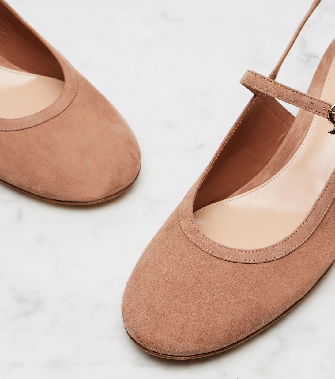 Gianvito Rossi - 45 suede slingback pumps