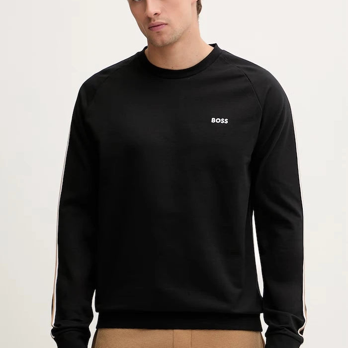 BOSS Erkek Pamuklu Ev Tipi Sweatshirt Iconic Sweatshirt