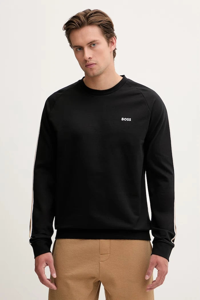BOSS Erkek Pamuklu Ev Tipi Sweatshirt Iconic Sweatshirt
