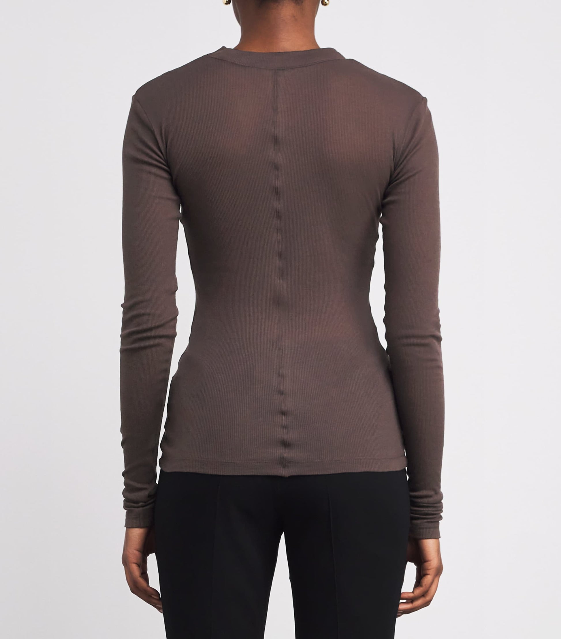 Cotton Jersey Top Burgundy