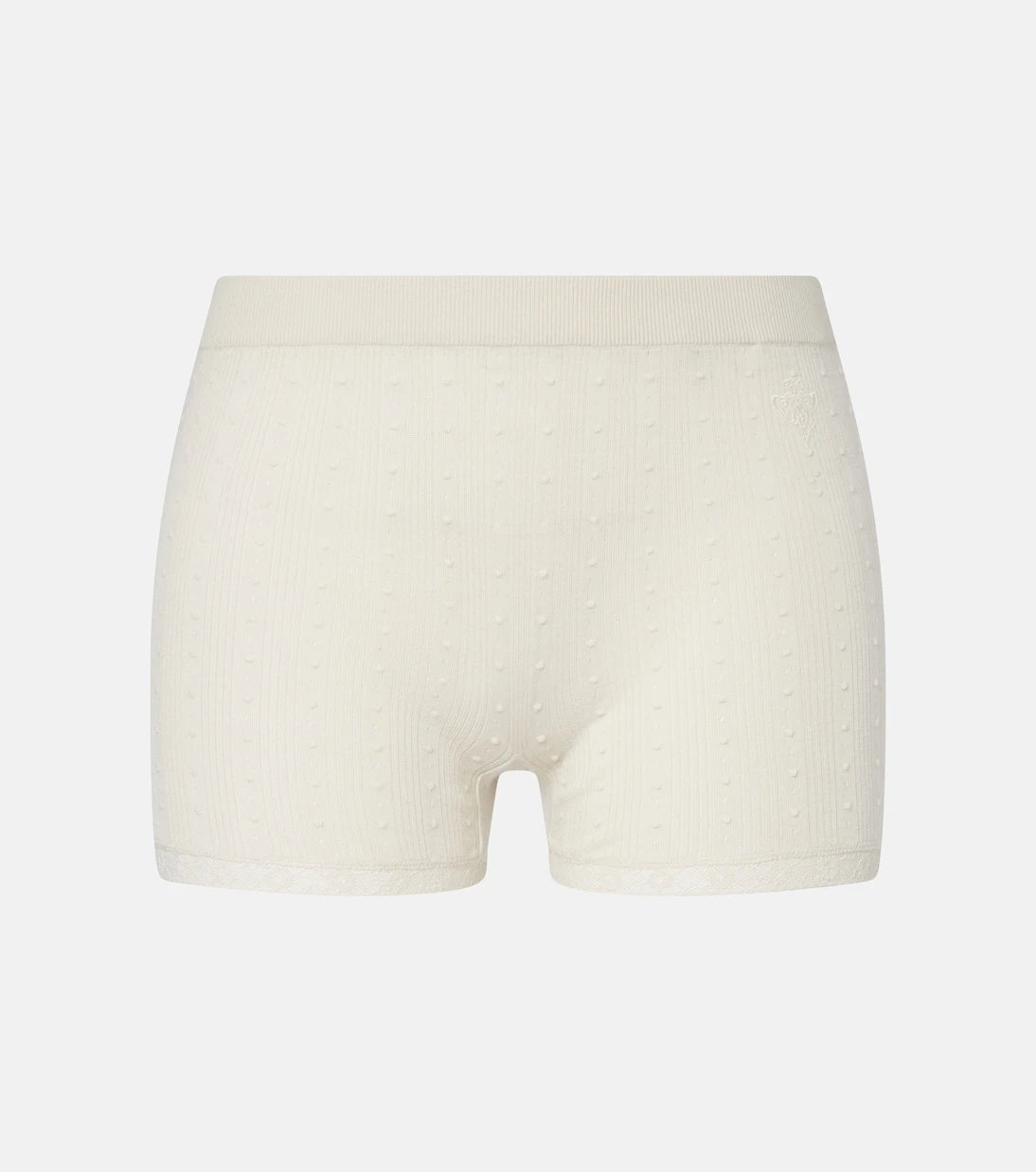 Gucci - Lace-trimmed wool micro shorts