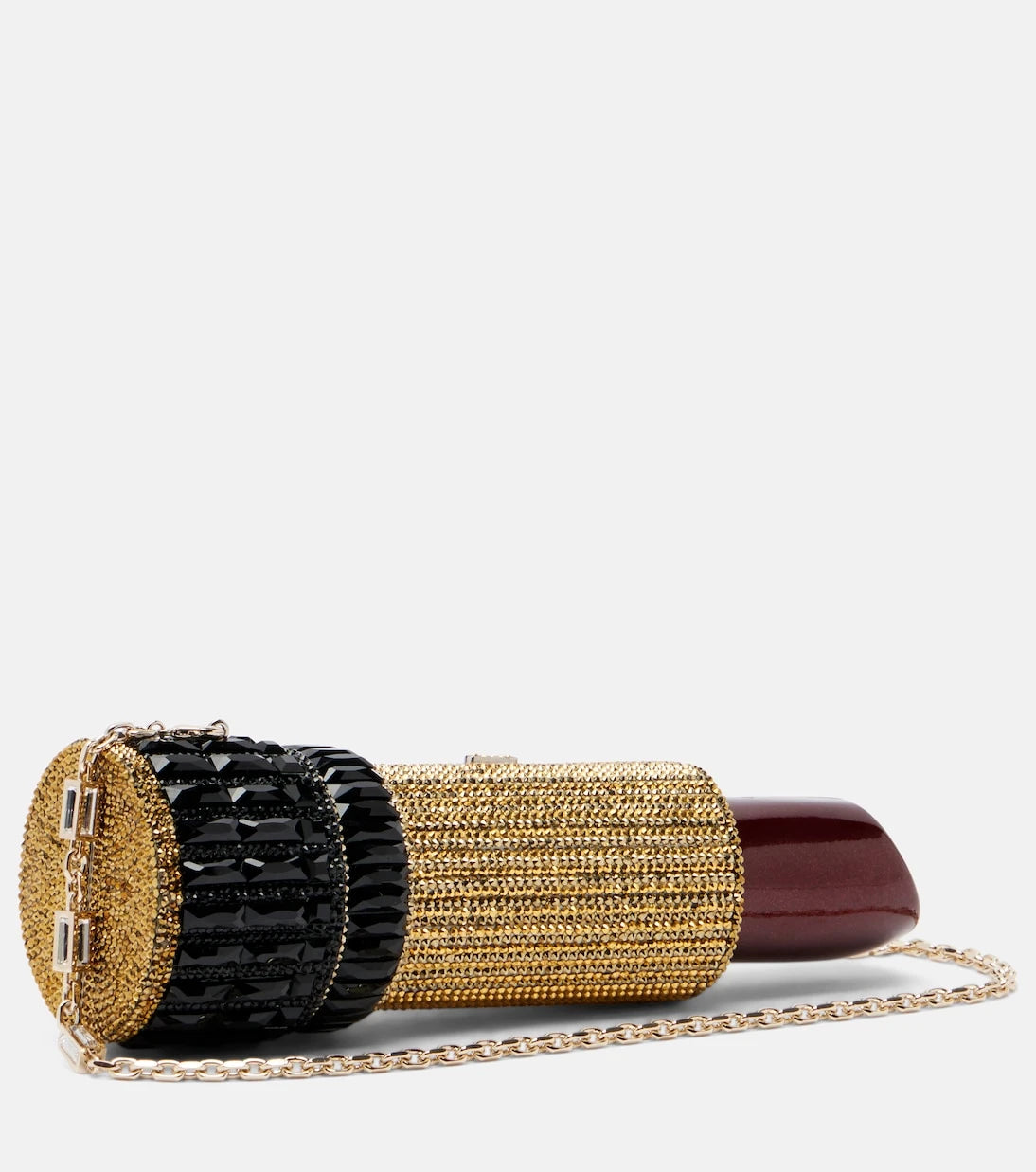 Judith Leiber Couture - Lipstick Burgundy Glitter clutch