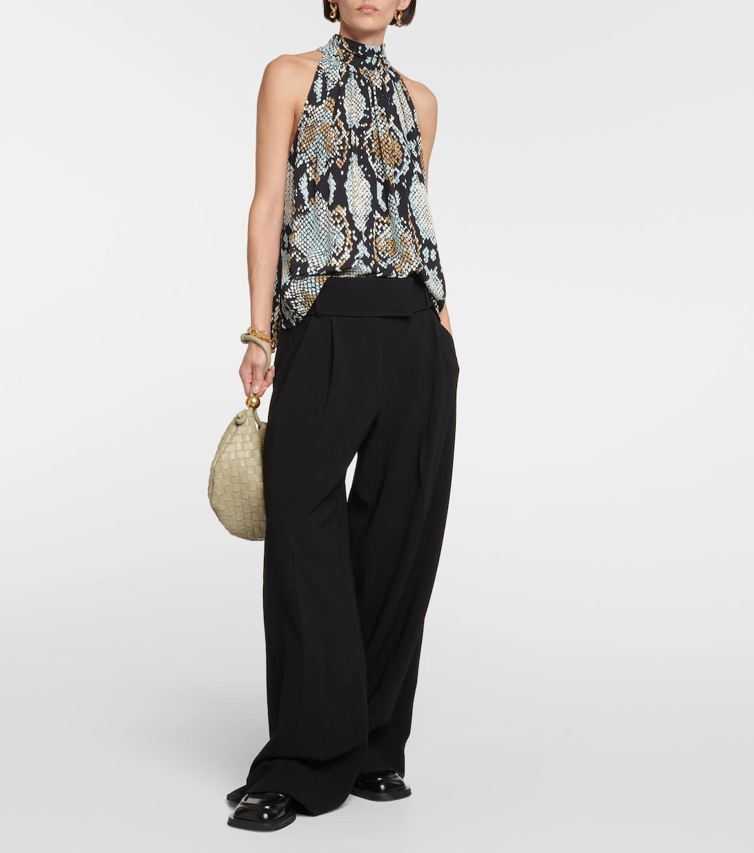 Proenza Schouler - Printed high-neck top