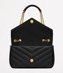 Saint Laurent Black Medium Loulou Shoulder Bag