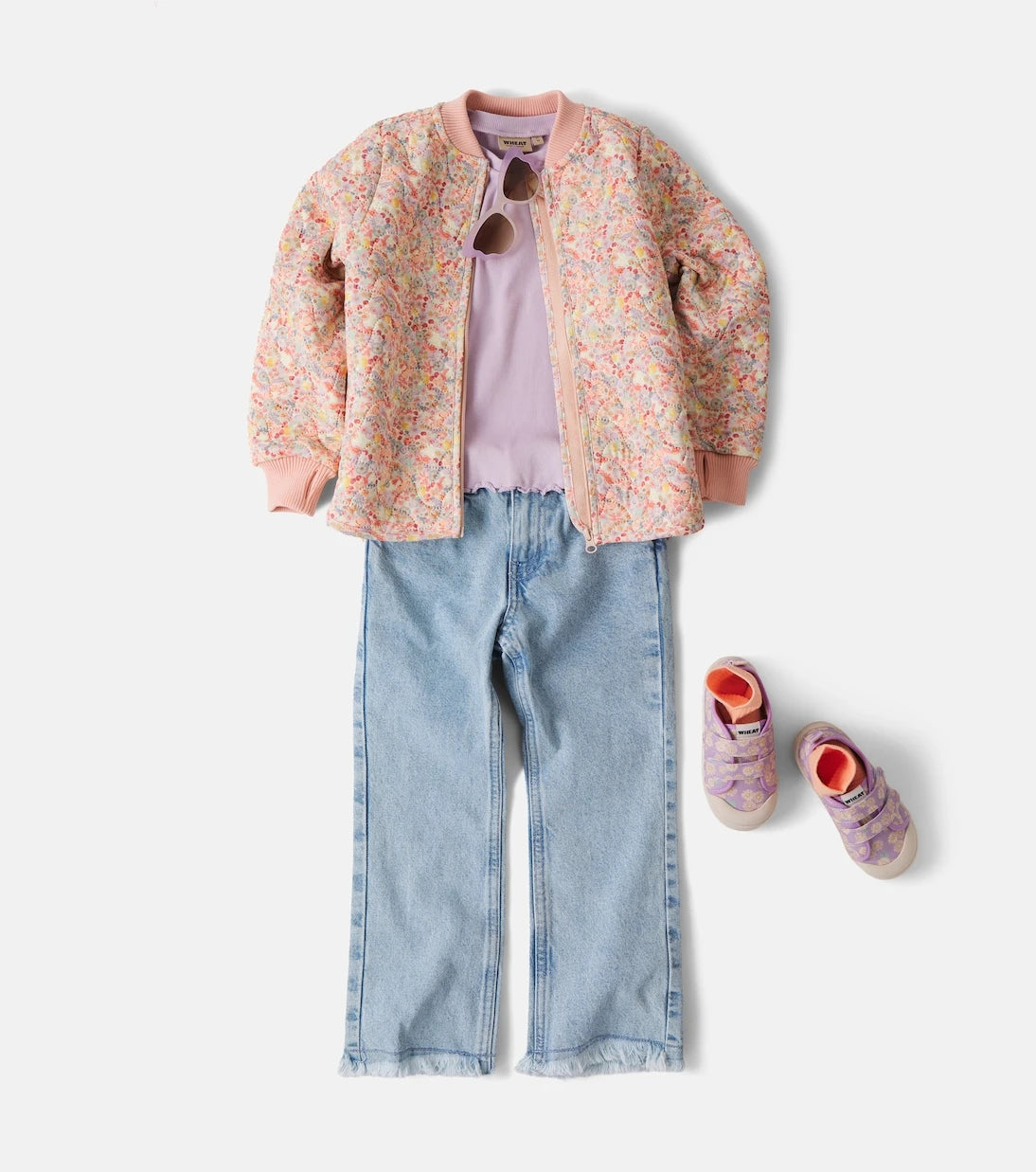 Wheat - Loui floral quilted jacket