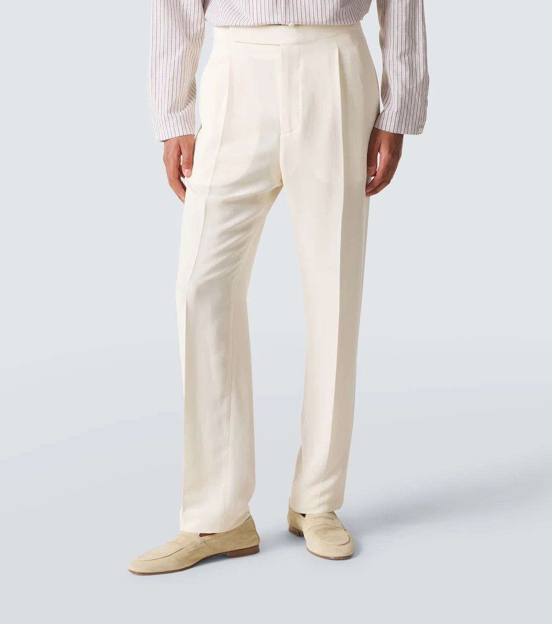Umit Benan - Pietro silk and cotton-blend suit pants