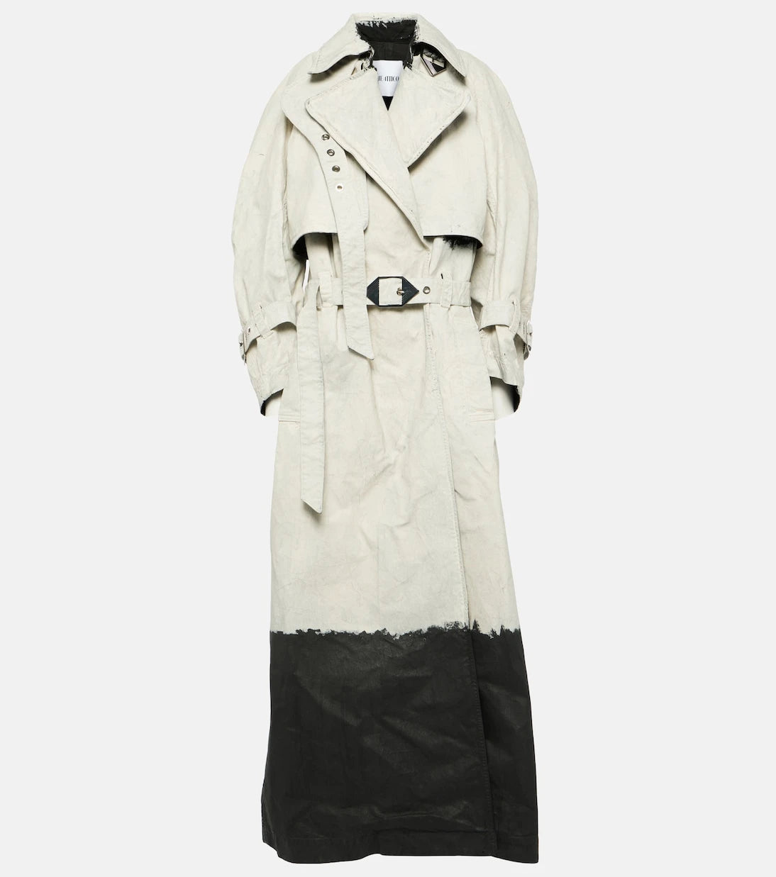 The Attico - Coated denim trench coat