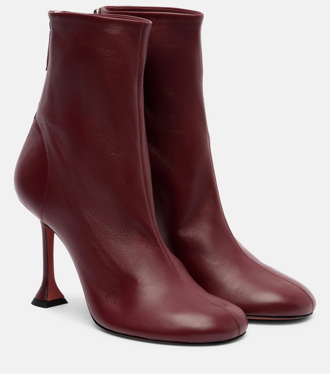 Amina Muaddi - Iris 95 leather ankle boots