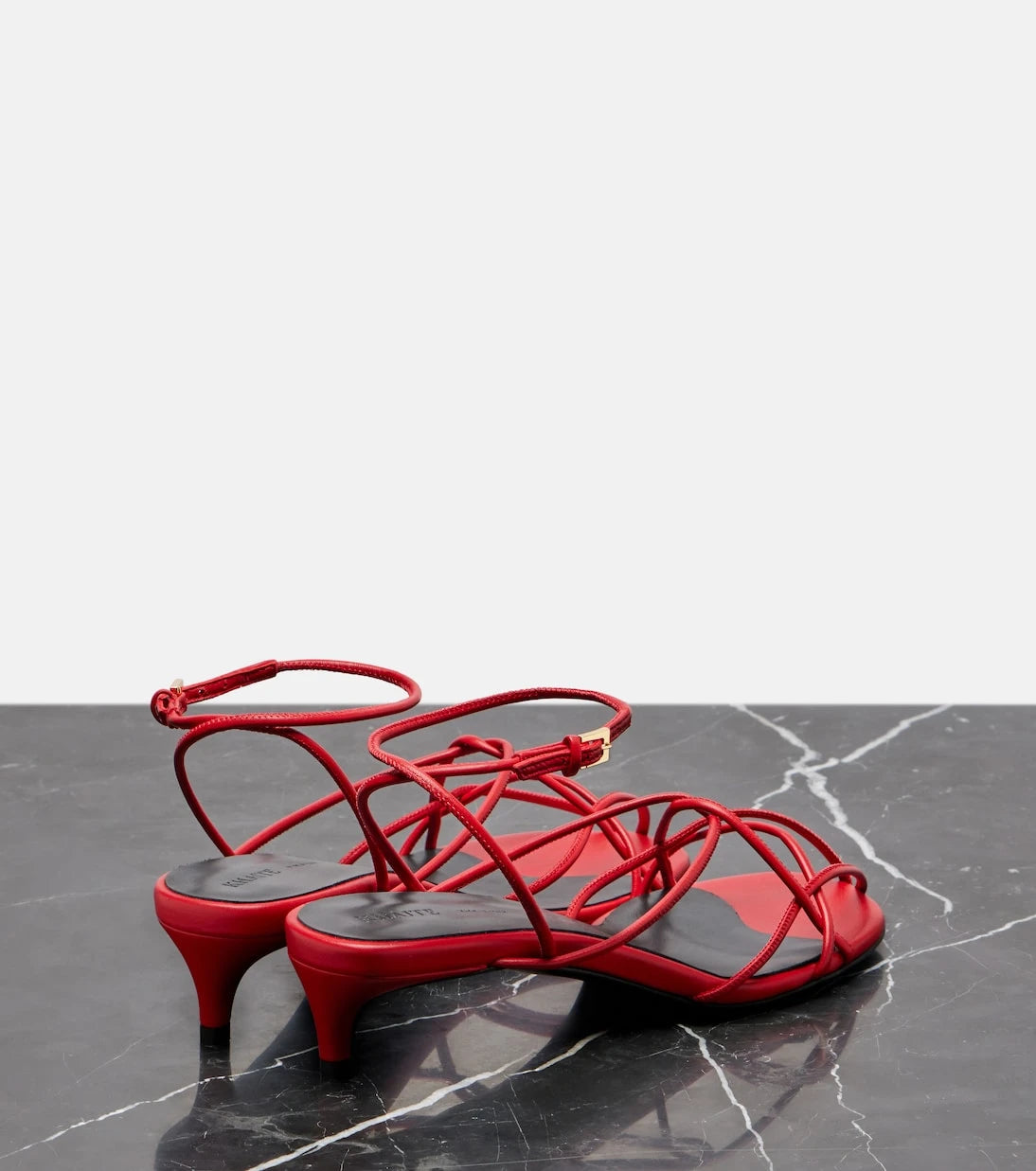 Khaite - Loulou 35 leather slingback sandals