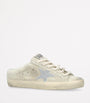 Golden Goose White Suede Super-Star Sabot Sneakers
