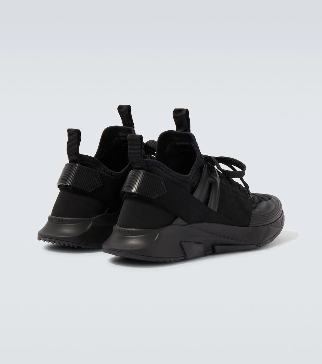 Tom Ford - Jago leather-trimmed sneakers