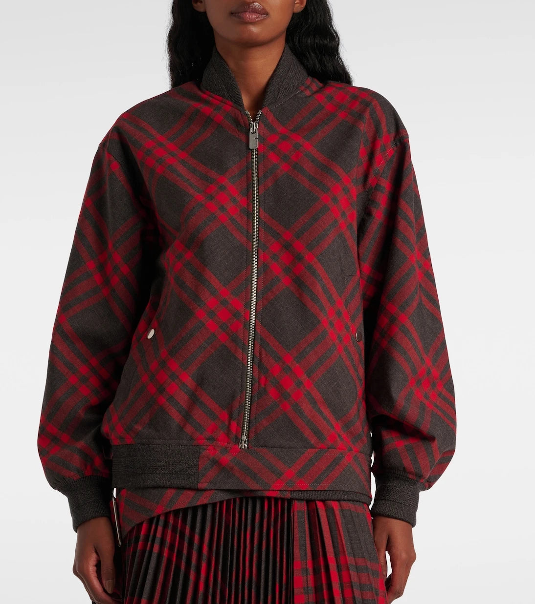 Burberry - Burberry Check bomber jacket