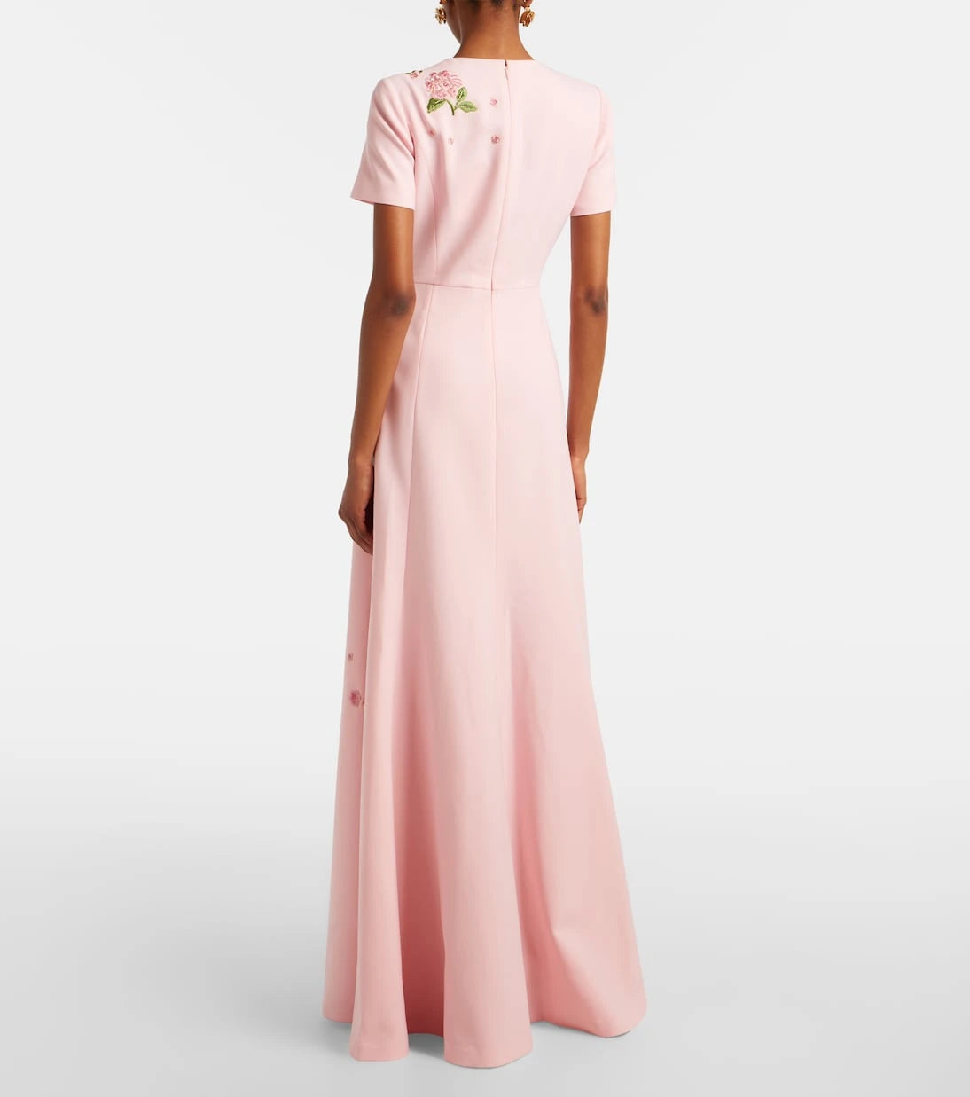 Carolina Herrera - Floral embroidered crêpe gown
