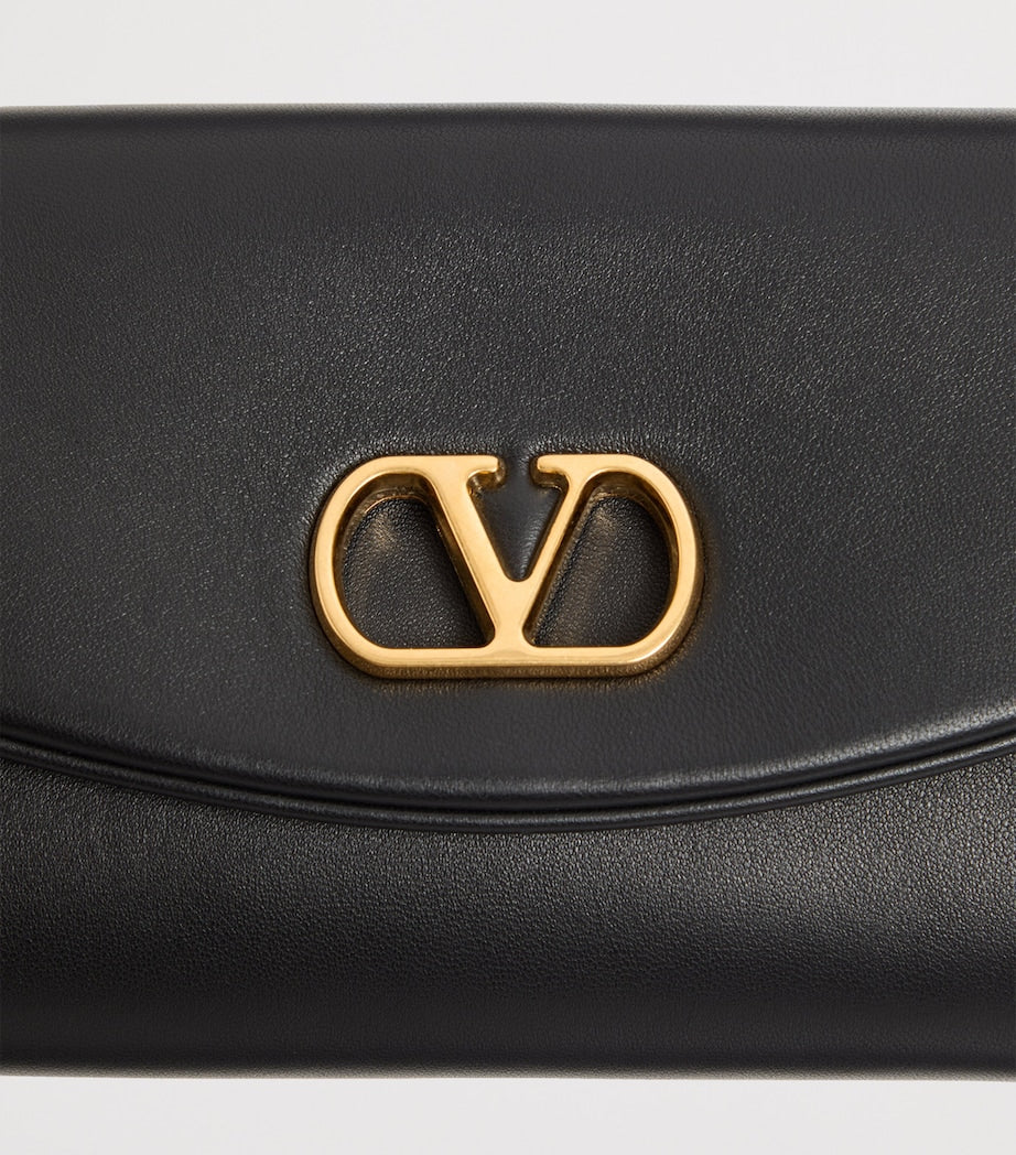 Valentino Garavani Leather Vain Soft Shoulder Bag