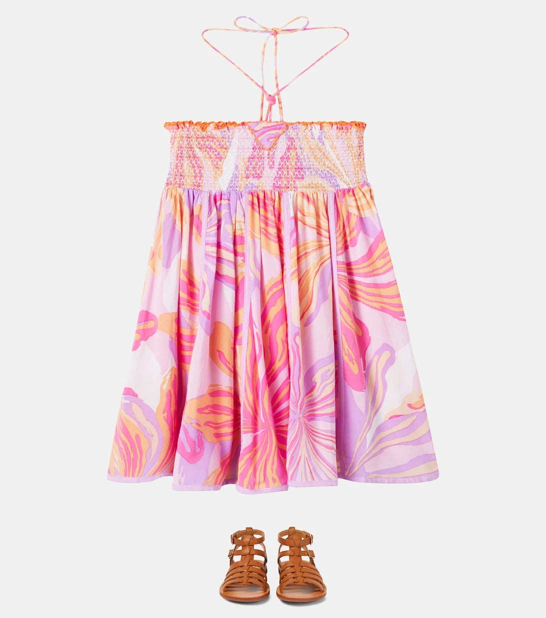 Poupette St Barth Kids - Cycas printed dress